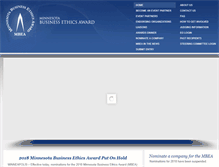 Tablet Screenshot of mnethicsaward.org